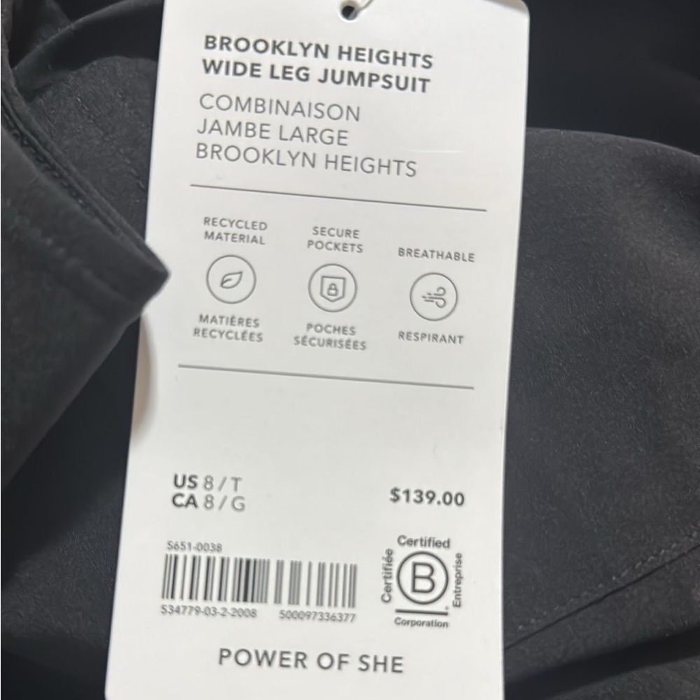 Athleta Brooklyn Heights Wide Leg Jumpsuit // Black - Picture 13 of 16